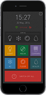 iRidium-based project (Smart home). Control interface